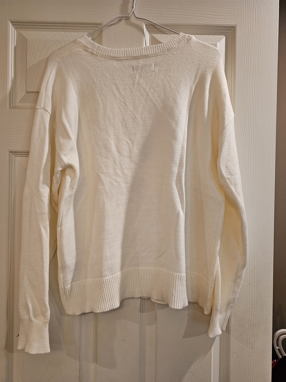 Peanuts Cream Snoopy Heart Crewneck Sweater - Picture 3 of 4